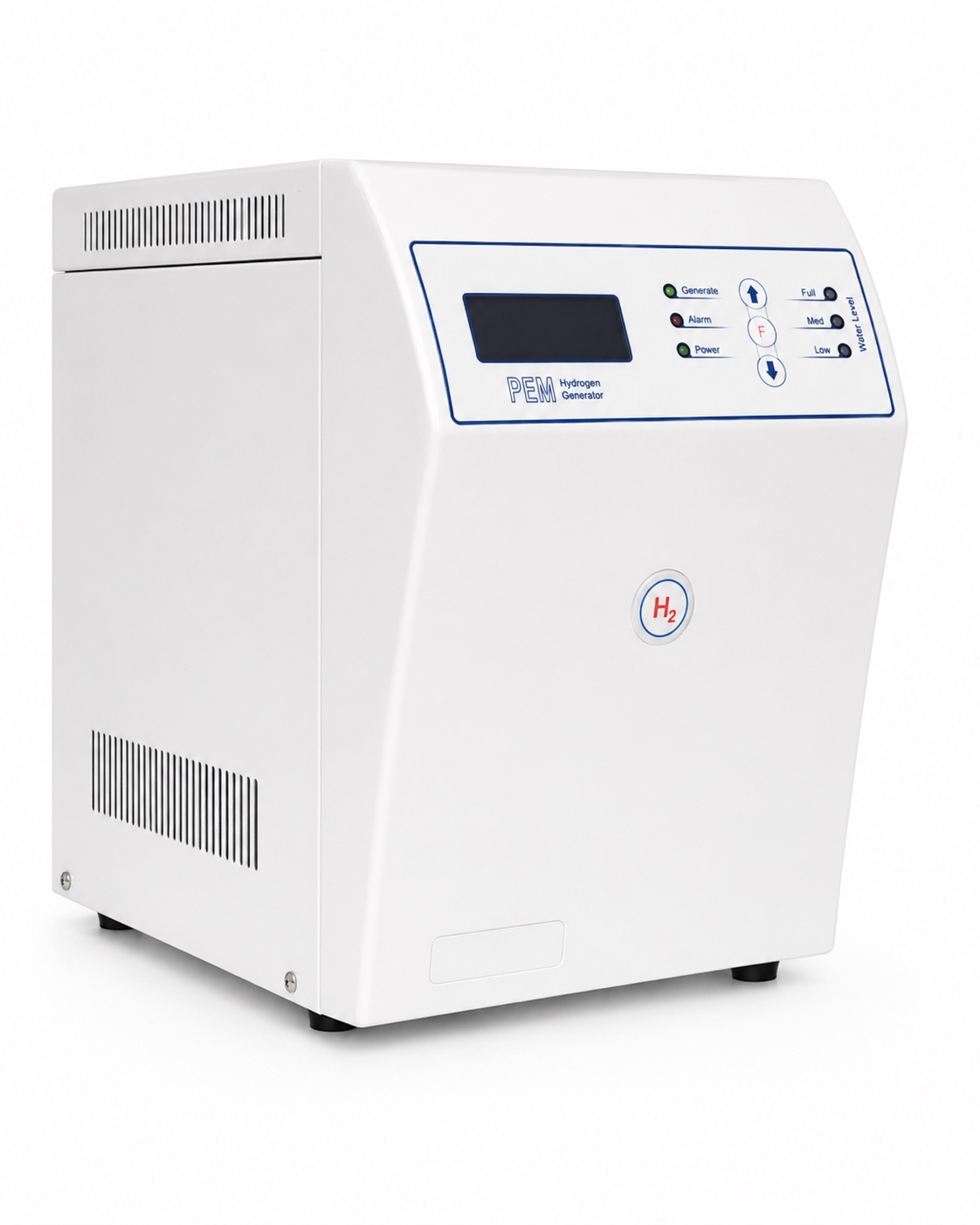 Compact PEM hydrogen generator for analytical laboratory gas supply