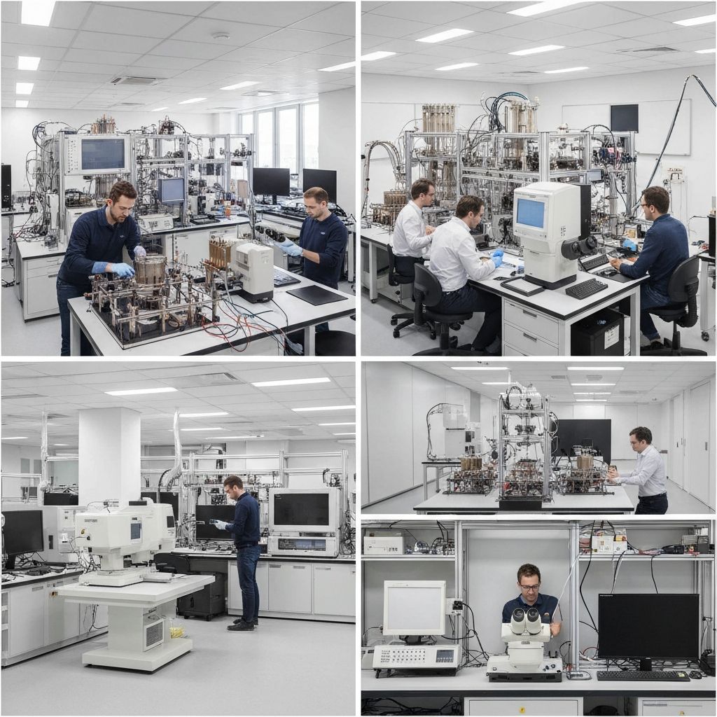 Fuel cell research laboratory for clean energy development