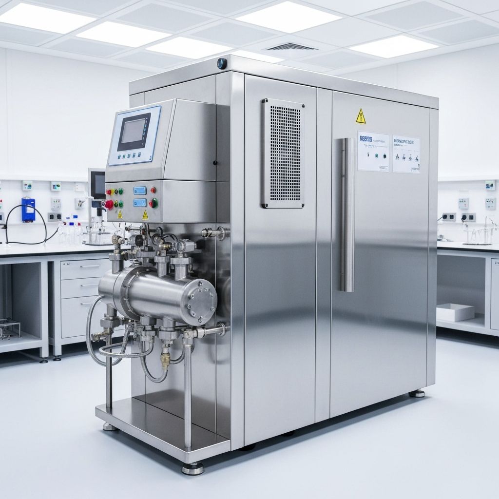 EH-500 Series laboratory hydrogen generator in stainless steel