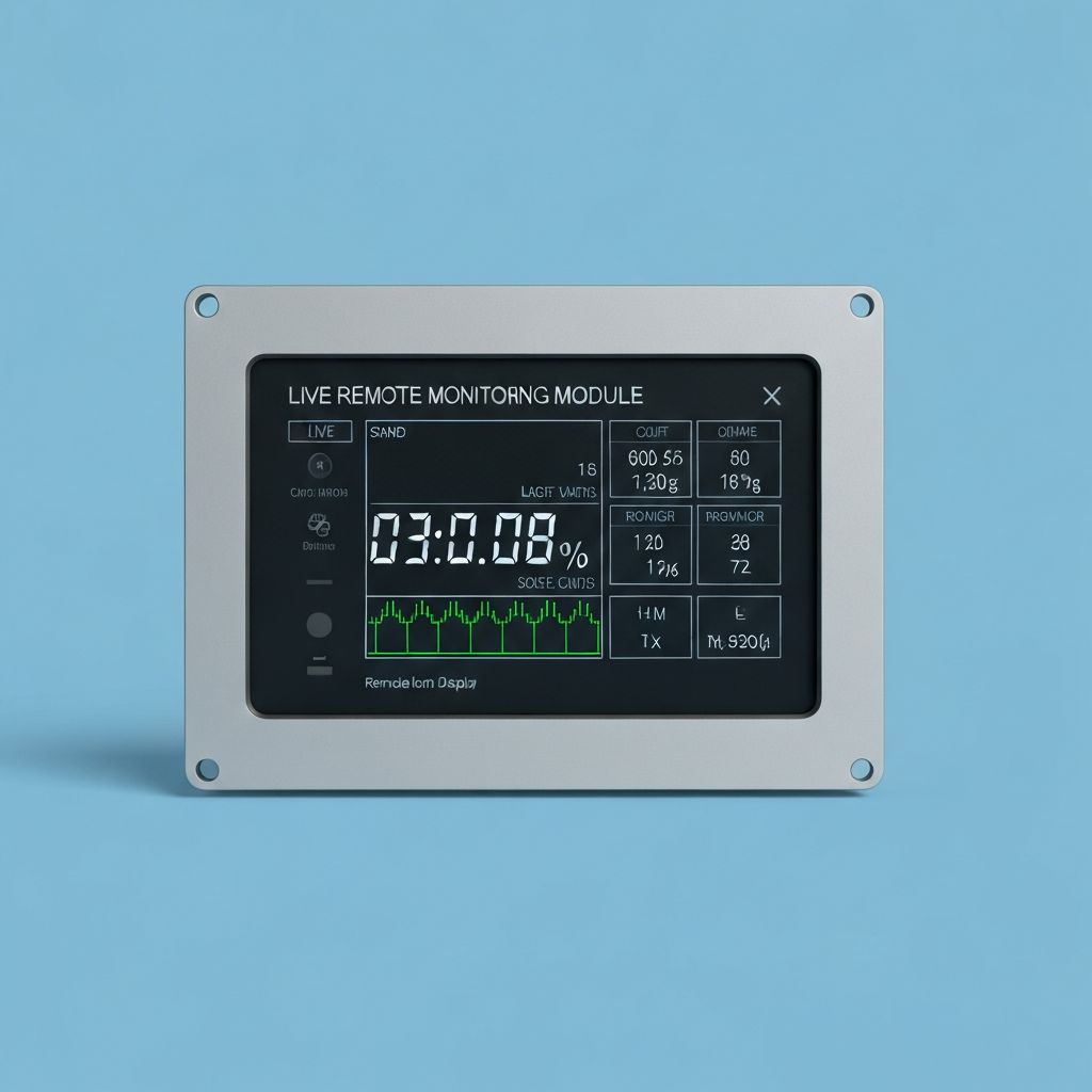 Digital monitoring display for total hydrocarbon gas detection